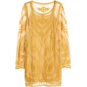 Gold Embroidered Dress